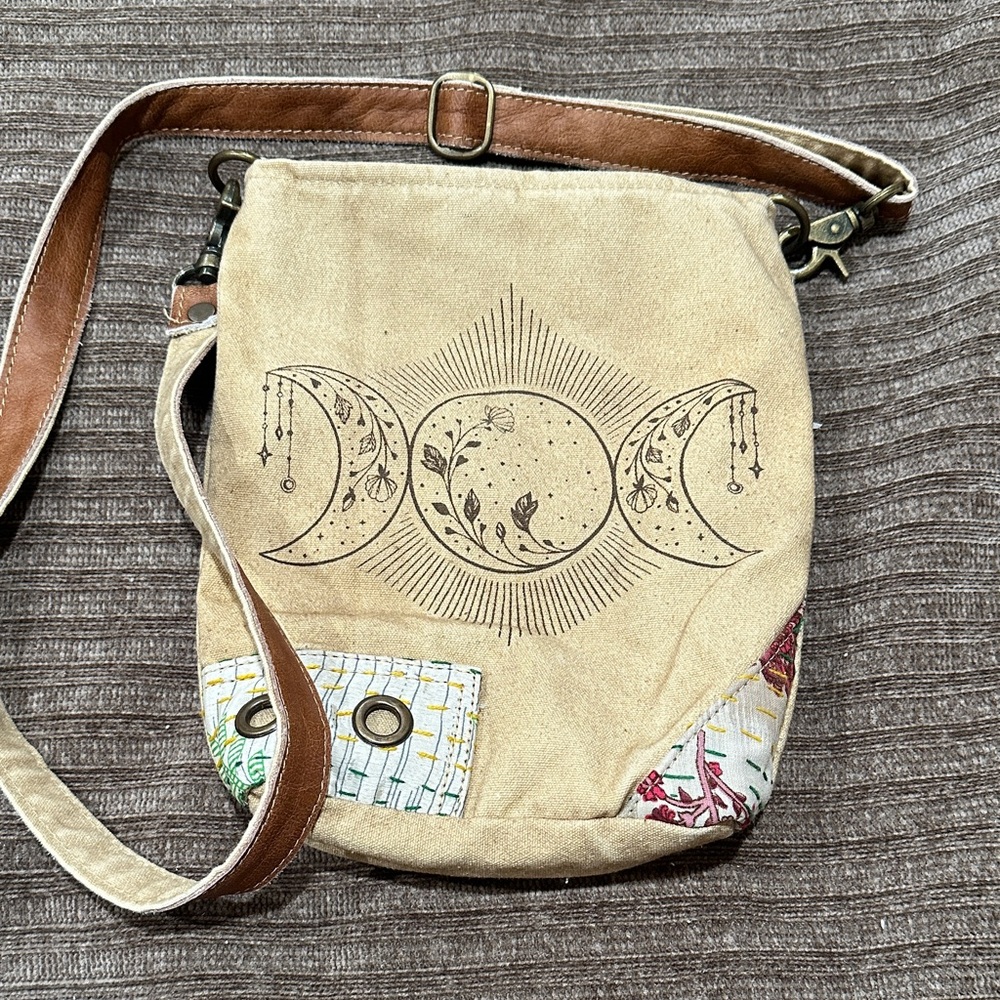 Bohemian Tan Crossbody Bag